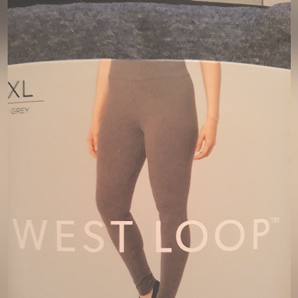 Westend Women's XL Leggings Grey cotton ankle length NEW - Picture 9 of 12